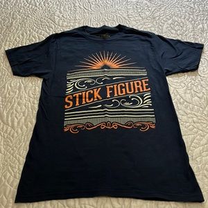 Stick Figure blue t-shirt size S